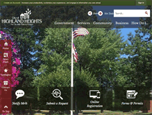 Tablet Screenshot of highlandhts.com